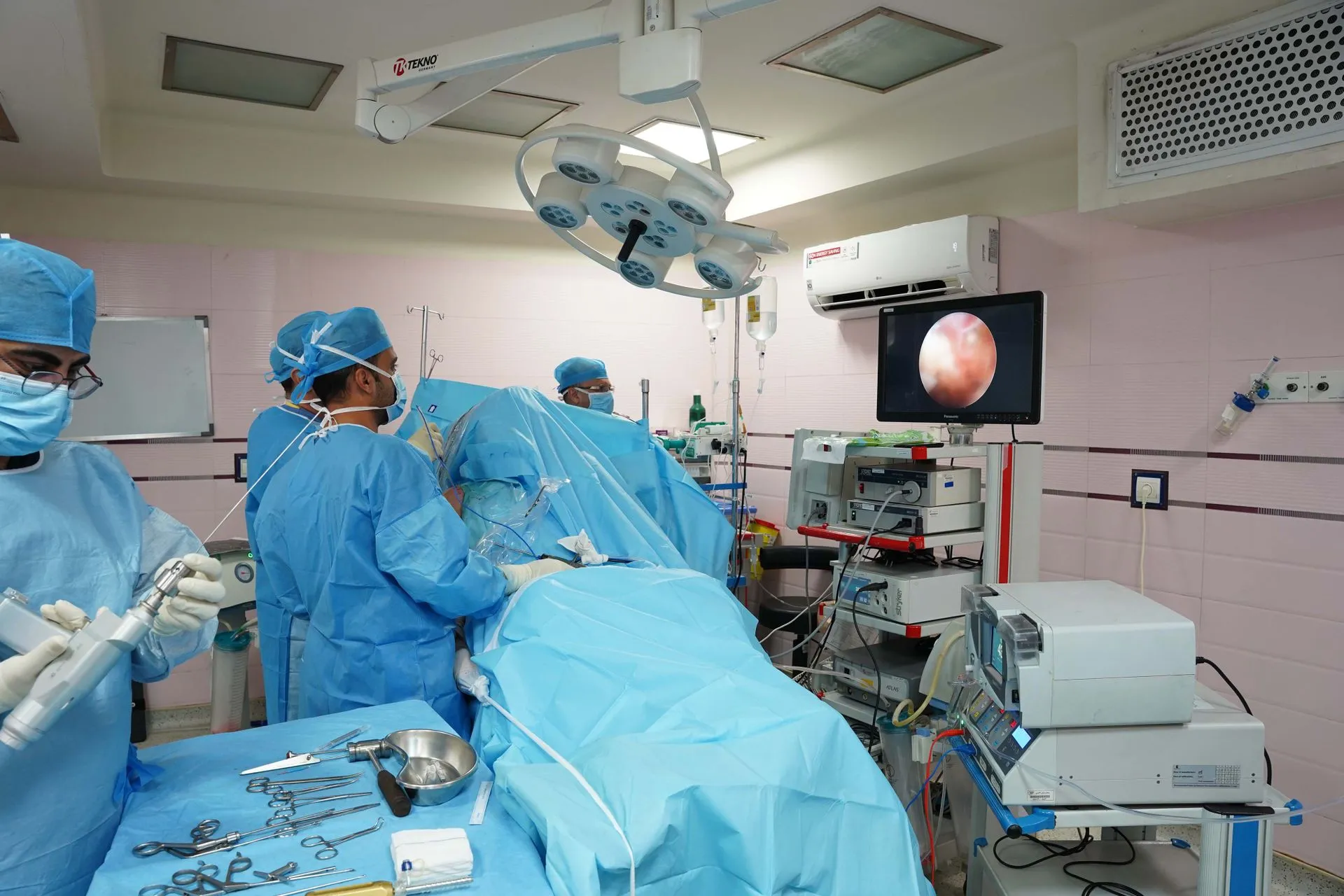 Surgical team in the operating theatre